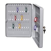 ALCO key cabinet 890 16x20x8cm for 20 keys light grey