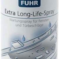 Maintenance spray extra long life spray suitable for window and door fittings